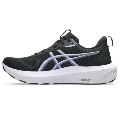 ASICS Women's GT-1000 14 Running Shoes, 10, Black/Lilac HINT
