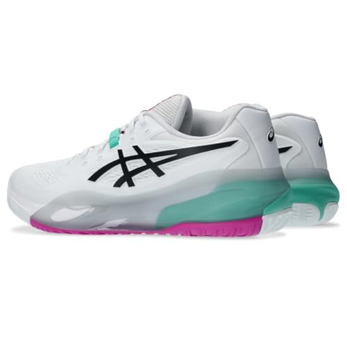 ASICS Men's Gel-Resolution X Tennis Shoes, 11, White/Aurora Green
