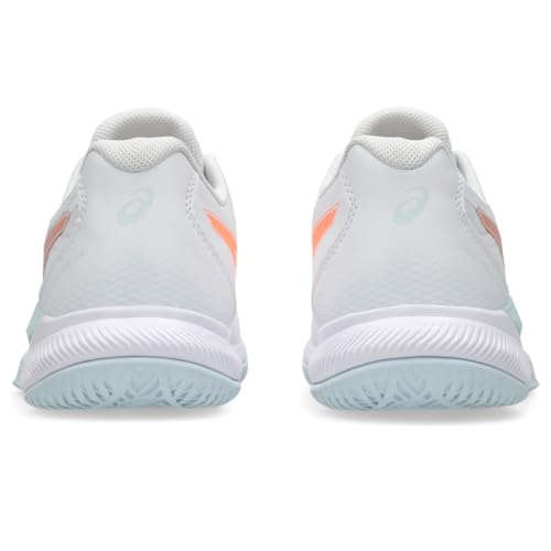 ASICS Women's Gel-Tactic 12 Volleyball Shoes, 11, White/Bright Sunstone