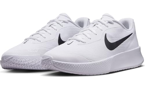 Nike Men's Vapor Lite 3 Hard Court Tennis Shoes, White/Black, 10.5