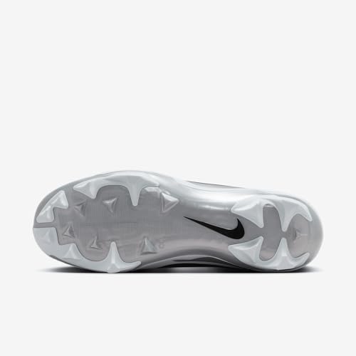 Nike Alpha Menace Strong Men's Football Cleats (II5139-100, White/Metallic Silver/Black) Size 9