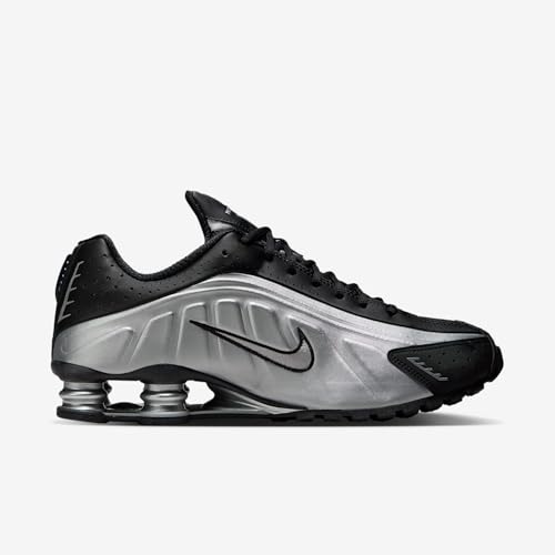 Nike Shox R4 Men's Shoes (Metallic Silver/Black/Metallic Silver/Metallic Silver) Size 7