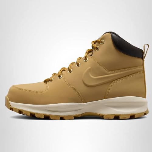 NIKE Men's Manoa Leather Boot, Haystack/Haystack/Velvet Brown, 8.5 D(M) US