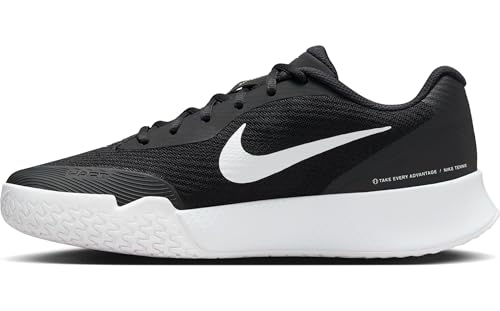 Nike Women's Vapor Lite 3 Hard Court Tennis Shoes, Black/White, 9.5