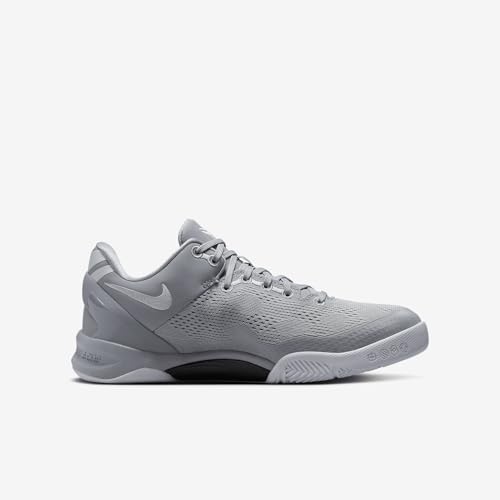 Kobe 8 Big Kids' Basketball Shoes (FN0266-003, Wolf Grey/Wolf Grey/White) Size 5
