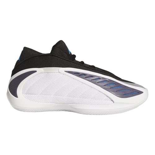 adidas, Unisex's Kids, Anthony Edwards 2 J Basketball Shoes (Big Kid), White/Black, 3.5, Medium Big Kid