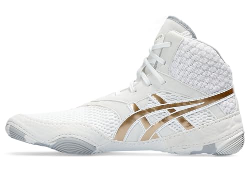 ASICS Women's MATBLAZER Wrestling Shoes, 6, White/Champagne