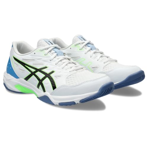 ASICS Men's Gel-Rocket 11 Volleyball Shoes, 12, White/Lime Burst