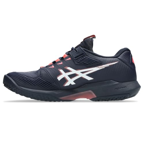 ASICS Women's Solution Speed FF 4 OC Tennis Shoes, 7.5, Midnight/White