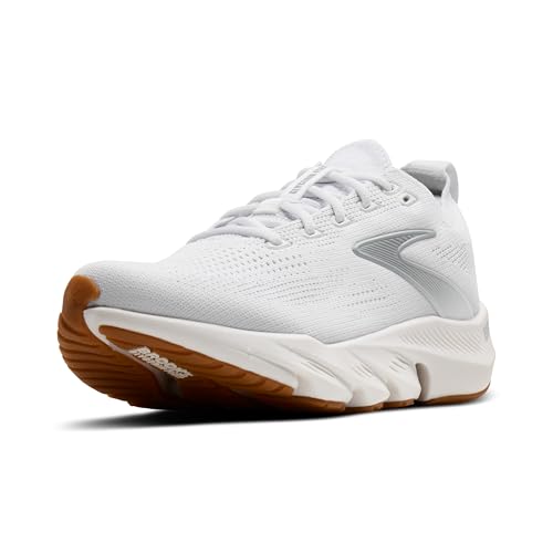 Brooks Women’s Glycerin Flex Neutral Running & Walking Shoe - White/Black/Gum - 8 Medium