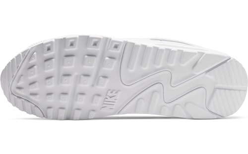 Nike Air Max 90, Men's Running Shoes, White White Wolf Grey, 8.5 US