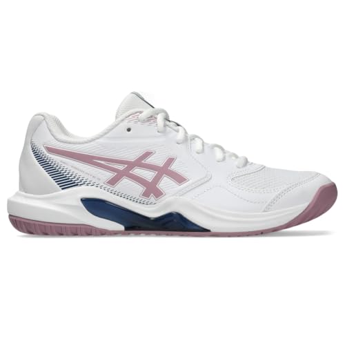 ASICS Women's Gel-Dedicate 9 Tennis Shoes, 7, White/Taro Purple