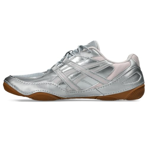 ASICS Unisex HYPERSYNC Sportstyle Shoes, 9M / 10.5W, Piedmont Grey/Pink Cloud