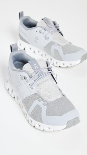On Women's Cloud 5 Terry Sneakers, Glacier/Lunar, Grey, 9.5 Medium US