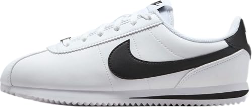 Nike Cortez Big Kids' Shoes (DM0950-108, White/Black) Size 7