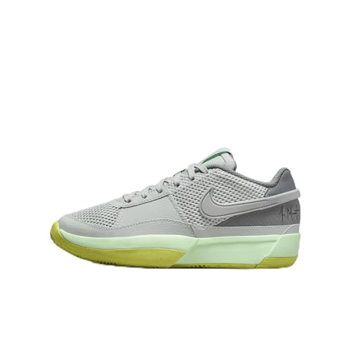 Nike Ja 1 Big Kids' Basketball Shoes (DX2294-003, Light Silver/Cyber/Cool Grey/Granite) Size 7