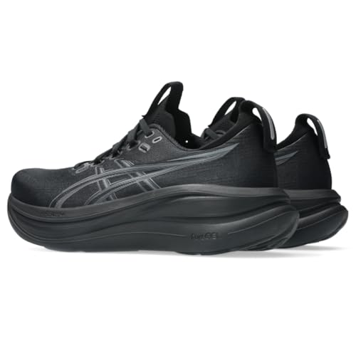 ASICS Men's Gel-Nimbus 28 Running Shoes, 10, Black/Graphite Grey