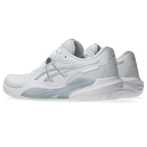 ASICS Women's Gel-Challenger 15 Tennis Shoes, 8, White/Pure Silver