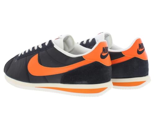 Nike Cortez Textile Men's Shoes (HF0263-003, Black/Sail/Muslin/Safety Orange) Size 8