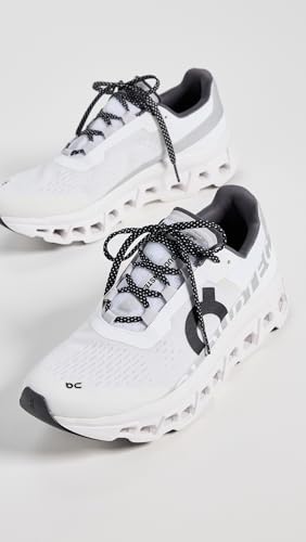 On Women's Cloudmonster Sneakers, All White, 8 Medium US