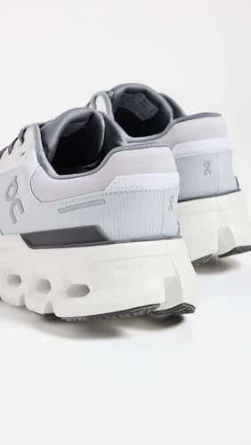 On Women's Cloudrunner 2 Sneakers, Frost | White, 10 Medium US