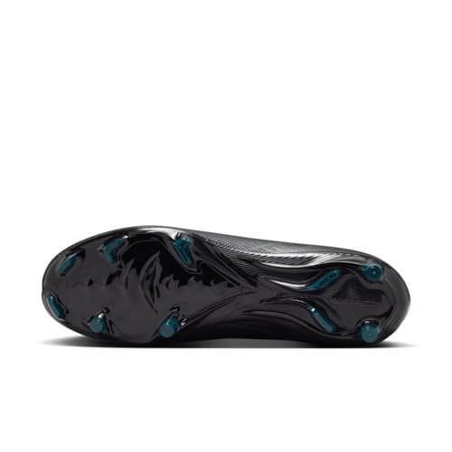 Nike Men Zoom Vapor 16 Academy Fg/Mg Sneaker, Black Black Deep Jungle, 9.5 US