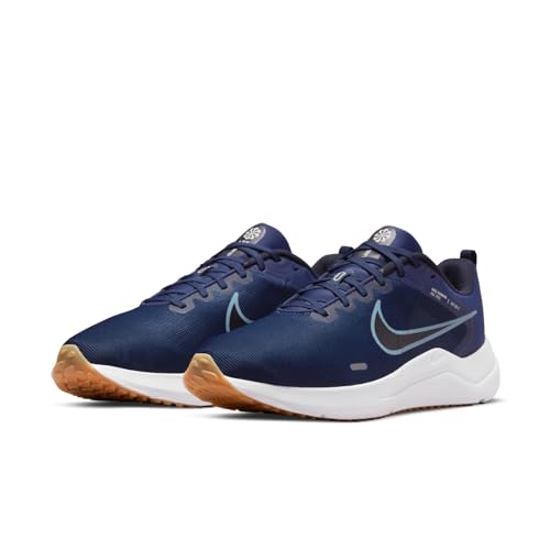 Nike Downshifter 12 Mens Running Trainers DD9293 Sneakers Shoes (UK 10 US 11 EU 45, Midnight Navy Worn Blue 400)