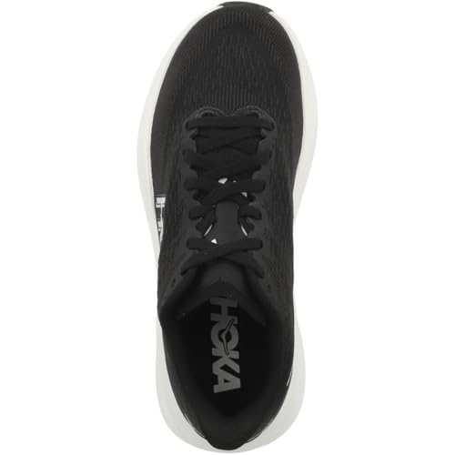 Hoka Women's Mach 7 Sneaker, Black/White, 7.5