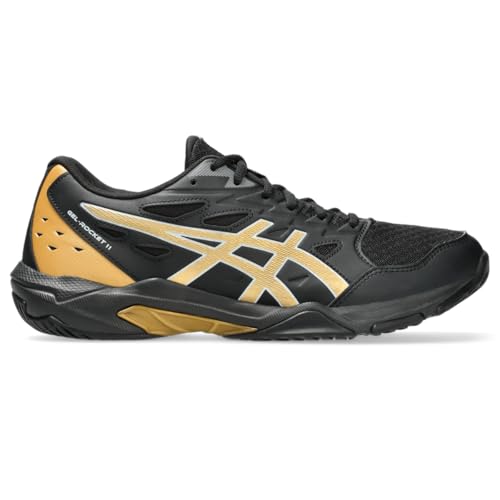 ASICS Men's Gel-Rocket 11 Indoor Sport Shoes, 12, Black/Piedmont Grey