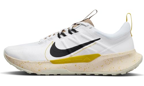 Nike Juniper Trail 2 Nn, Men's Low, White/Black-Vivid Sulfur-Khaki, 44 EU / 44 EU