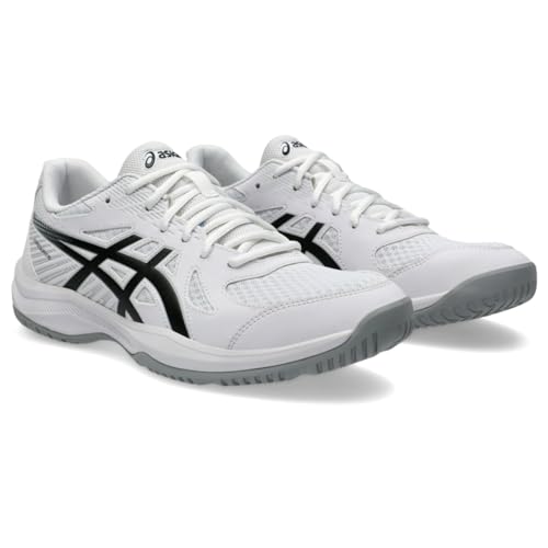 ASICS Men's Upcourt 6 Volleyball Shoes, 11.5, White/Black