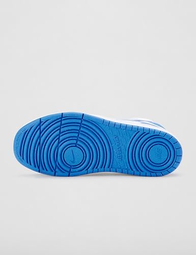 Nike Little Kids' Court Borough Mid 2 Shoes, White/Blue Crystal-Blue Crystal-White, 13C