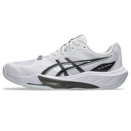 ASICS Men's Sky Elite FF 4 Volleyball Shoes, 9.5, White/Black