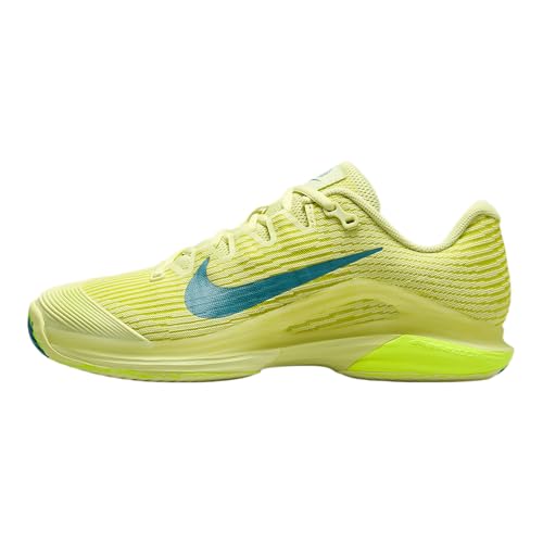 Nike Vapor 12 Premium Women's Hard Court Tennis Shoes (HF7834-300, Luminous Green/High Voltage/White/Mineral Teal) Size 7