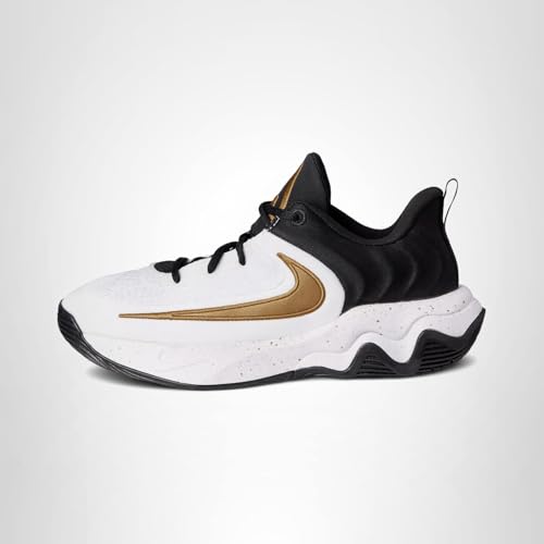 Nike Little Kid's Giannis Immortality 4 Basketball Shoe, Black/Metallic Gold-White, 13C