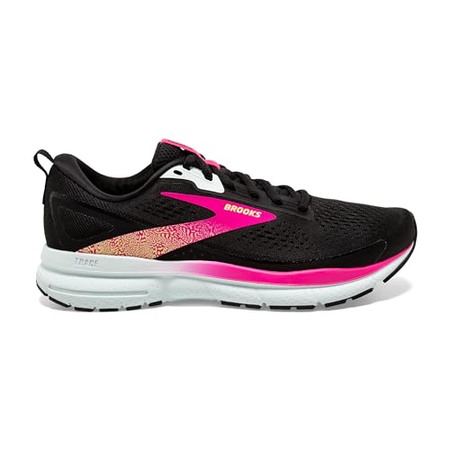 Brooks Women’s Trace 3 Neutral Running Shoe - Black/Blue/Pink Glo - 7 Medium
