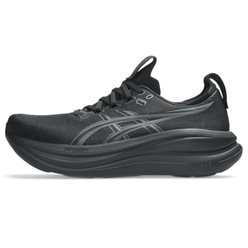 ASICS Men's Gel-Nimbus 28 Running Shoes, 10, Black/Graphite Grey