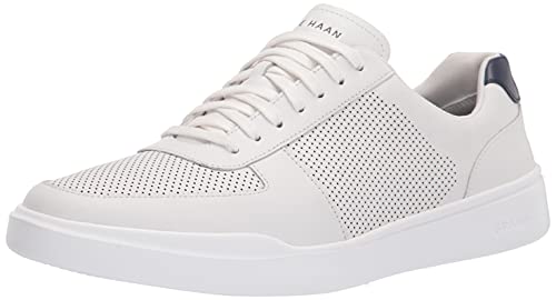 Cole HAAN Mens Grand Crosscourt Modern Perforated Sneaker, Optic White/Peacoat, 10.5-W US