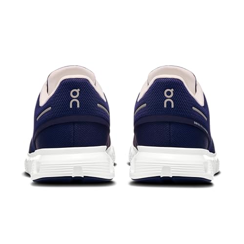 On Men's Cloud 6 Sneakers, Midnight/White, 10 Medium US