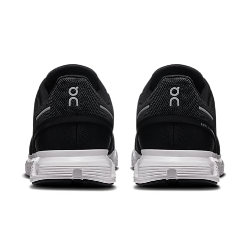 On Men's Cloud 6 Sneakers, Black | White, 8 Medium US