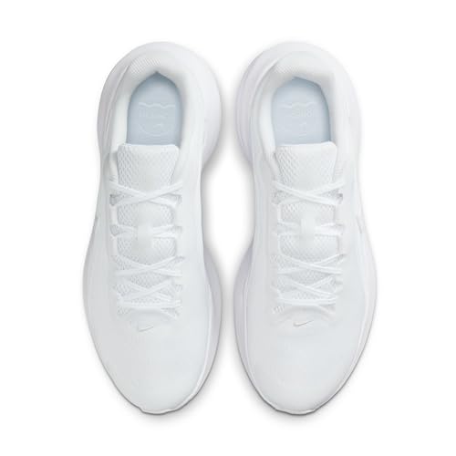 Nike Men's Downshifter 14 Road Running Shoes, White/White, 10.5