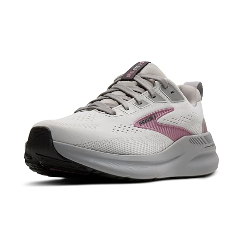 Brooks Women’s Ariel GTS 26 Supportive Running & Walking Shoe - Oyster Mushroom/Alloy/Pink - 13 Medium