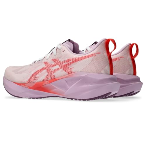 ASICS Women's NOVABLAST 5 Running Shoe, 11, White/Coral Reef