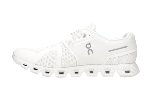 On Men's Cloud 5 Sneakers, All White, 10.5 Medium US