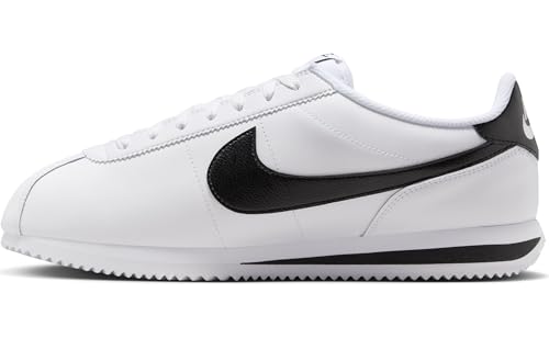 Nike Men's Cortez Sneakers, White/Black, 10 Medium US