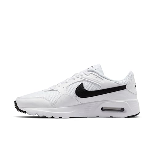 Nike Men's Air Max SC Shoes, White/Black-White, 8