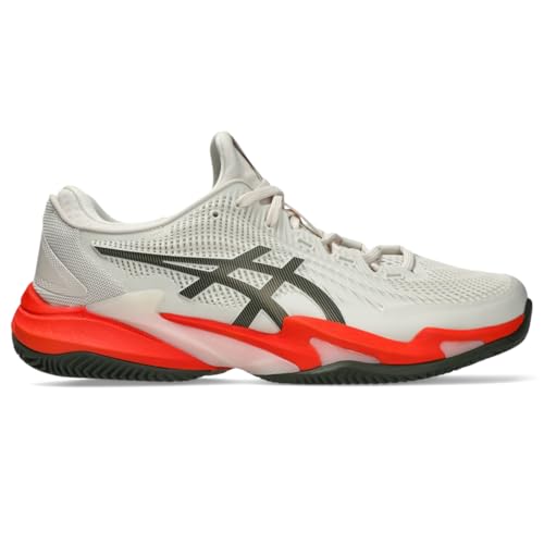 ASICS Men's Court FF 3 Clay Tennis Shoes, 11.5, Soft Oat/Vintage Khaki