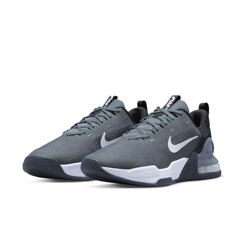 Nike Men's Air Max Alpha Trainer 5 Workout Shoes, Smoke Grey/White-Dark Smoke Grey-Dark Grey, 9