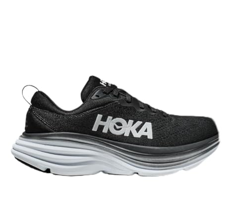 HOKA ONE ONE Women's Low-top Sneakers, 10 US (Black White, US Footwear Size System, Adult, Women, Numeric, Medium, 7)