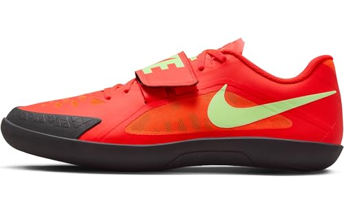 Nike Zoom Rival SD 2 Track & Field Throwing Shoes (FZ9665-600, Bright Crimson/Lime Blast/Hyper Orange/Washed Coral) Size 10